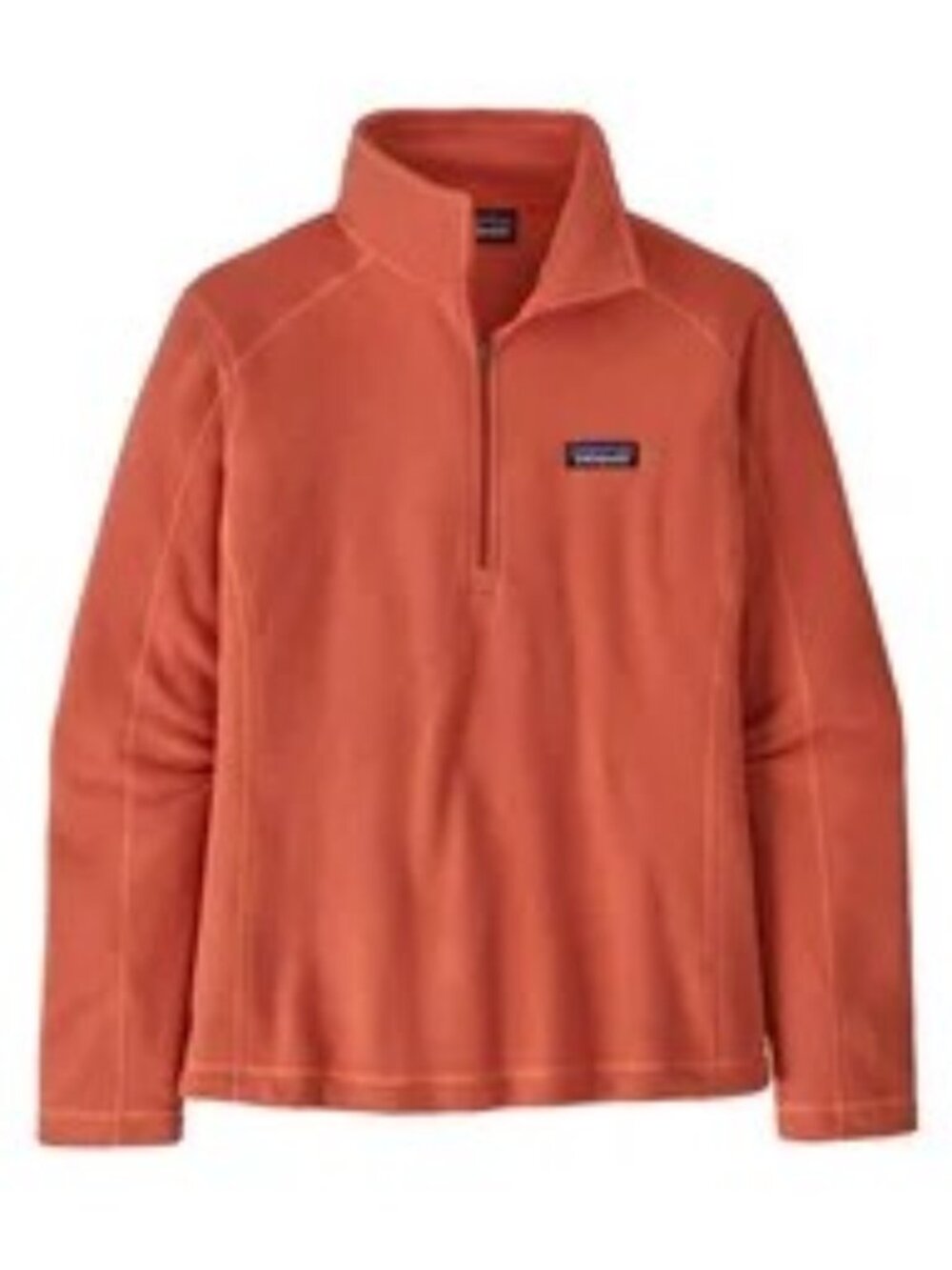 PATAGONIA WOMEN'S MICRO D 1/4 ZIP FLEECE OUTERWEAR CORAL QUARTZ SMALL